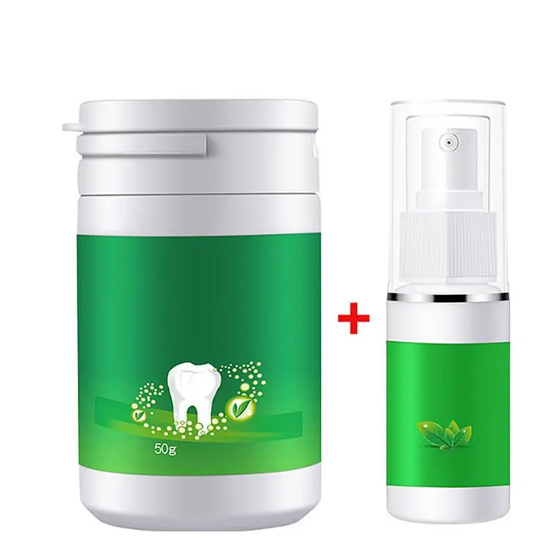 

2PCS Dental-Bleaching Teeth Whitening Powder Breath Freshener Toothwash Beauty Care Brightening Odors Stains Removing Supplies