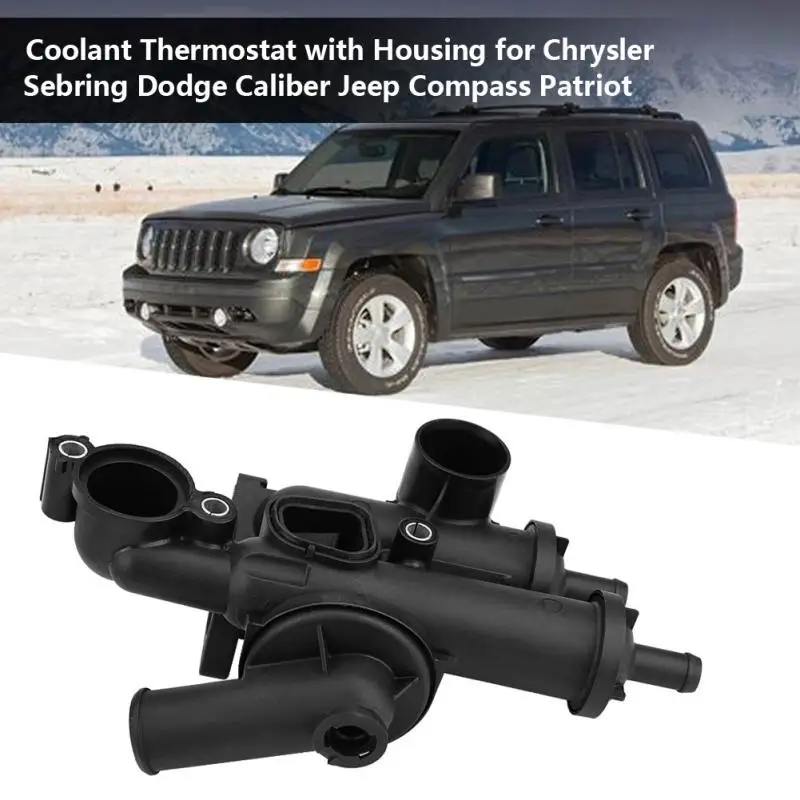 68003582AB термостат охлаждающей жидкости двигателя с корпусом для Chrysler Sebring Dodge caliber Jeep Compass автомобильная система охлаждения