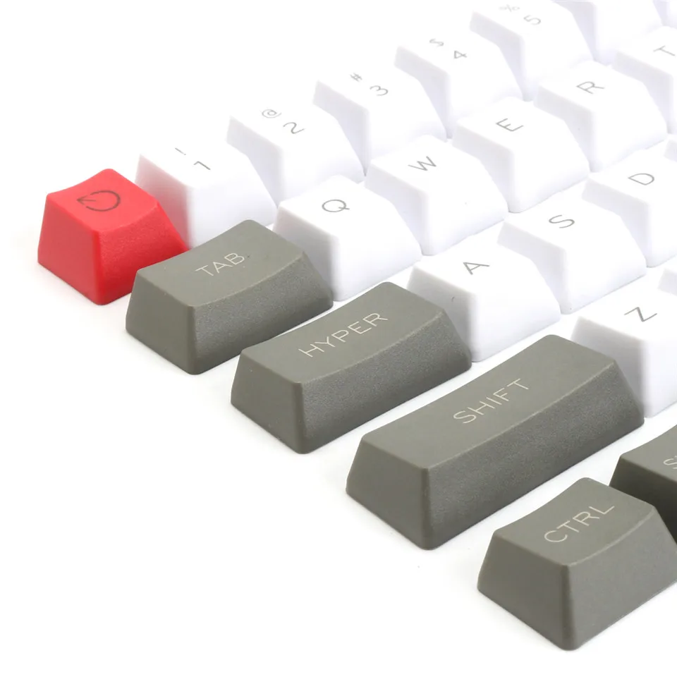 61 Key ANSI-Layout OEM Profile PBT Thick Keycaps for 60% Mechanical Keyboard For Cherry MX Switches Mechanical Gaming Keyboard