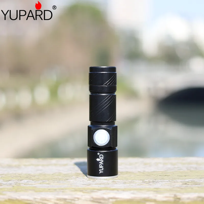Фонарик YUPARD Mini Q5 светодиодный портативный встроенный 16340 перезаряжаемый