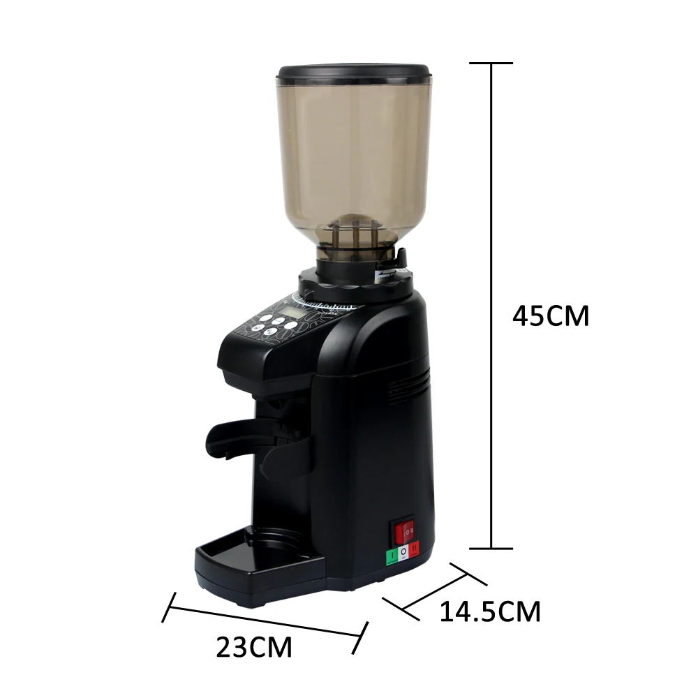 ITOP Coffee Grinders Commercial Coffee Bean Milling Machine 500g Coffee Burr Grinder 180W Black Color