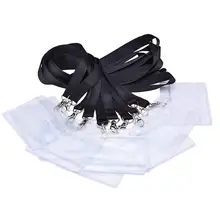 AAAJ-упаковка из 10 бейджей держатель для карт бейдж держатель с шнурком для бизнеса, выставки и офиса