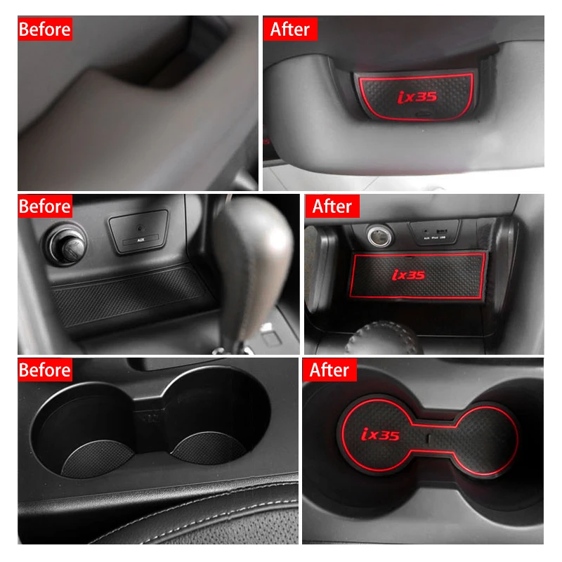 16 шт. для Hyundai IX35 2012 2013 2014 автомобильные аксессуары внутренняя Гейт игровой коврик