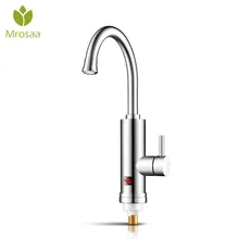 Tankless 220 в 3000 Вт Электрический Мгновенный водонагреватель кран раковина горячая холодная отопление кран цифровой дисплей Нержавеющая сталь кухня кран