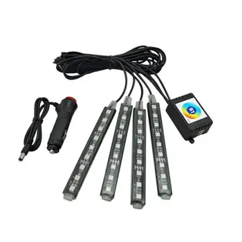 

DC12V Waterproof Car Interior Footwell Atmosphere Decor Lamp SMD5050 RGB LED Flexible Light Strip Bluetooth APP Control