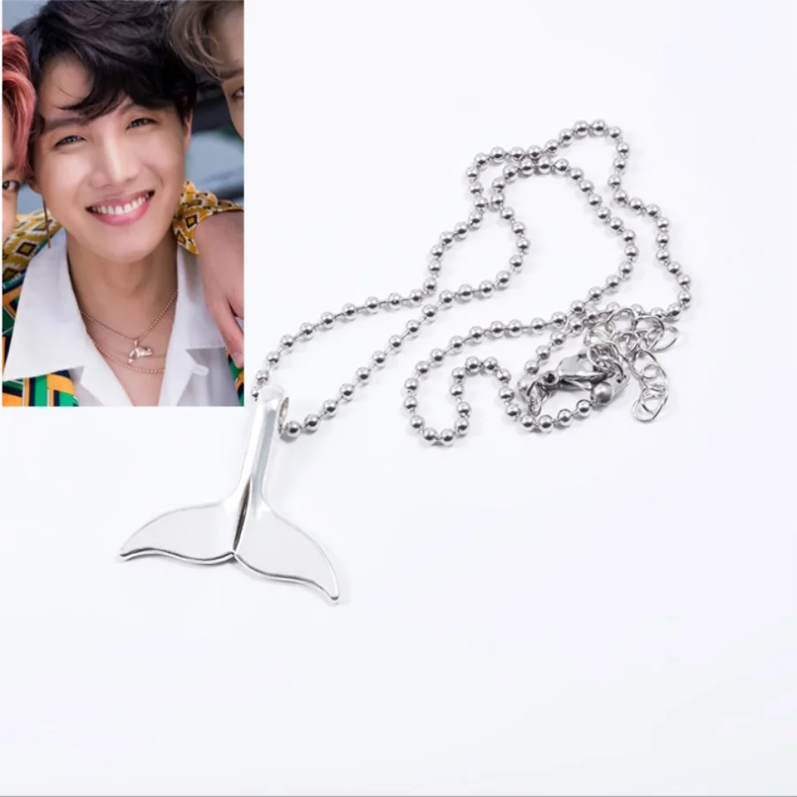 

Kpop Fashion Pendant Necklace J-hope Dolphin Clavicular Chain Chain Necklace