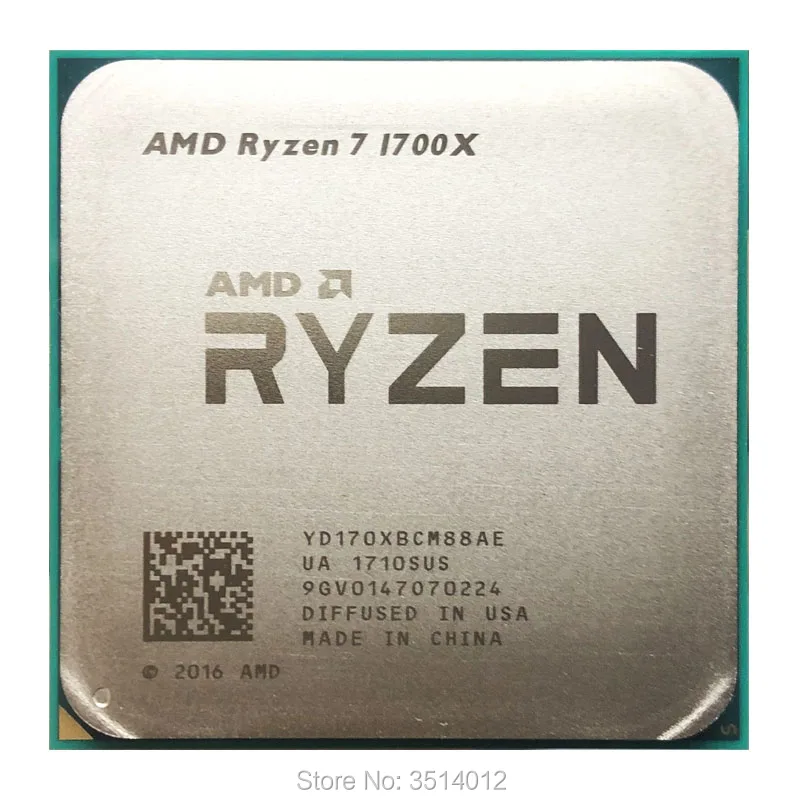 Процессор AMD Ryzen 7 1700X R7 1700X3,4 GHz, Восьмиядерный, шестнадцп YD170XBCM88AE Socket AM4