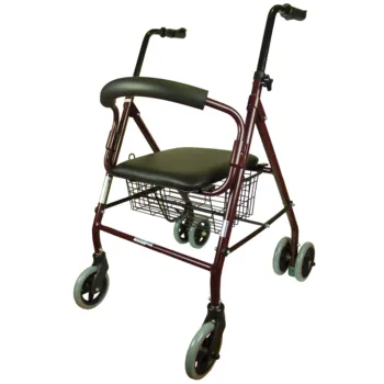 

Mobiclinic | Rollator Prado | Ultralight Aluminium Walker| Padded Seat and Shopping Basket | Ruby | TOP Sales