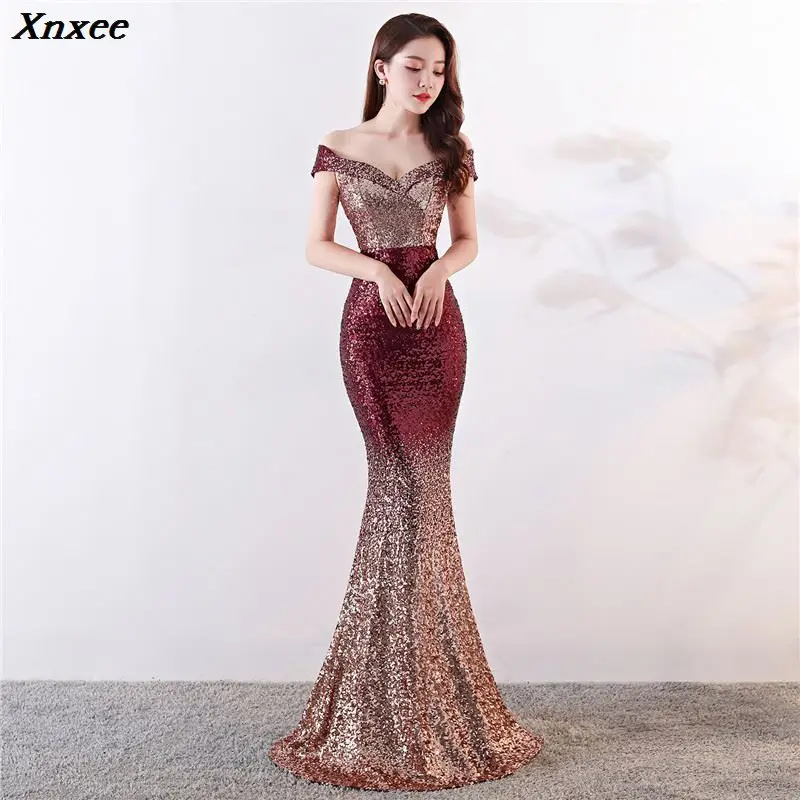 

Sexy Halter Long Mermaid Dress Women Retro Sequins Short Sleeve Party Maxi Dresses Hollow Out Slim Fit Fishtail Dress Vestidos