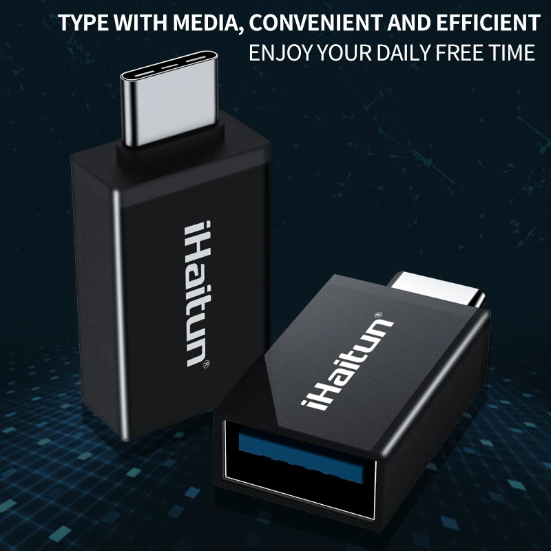 IHaitun USB C 3 0 OTG кабель адаптер Тип конвертер для Xiaomi MI 1 Huawei P30 Samsung S10 One plus 6 5 Type к