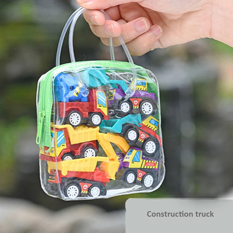 

Mini Plastic Diecast Engineering Toy Vehicle Mini Truck Diecast Model Pull Back Car Model Toy for Children Truck Play Set Gift