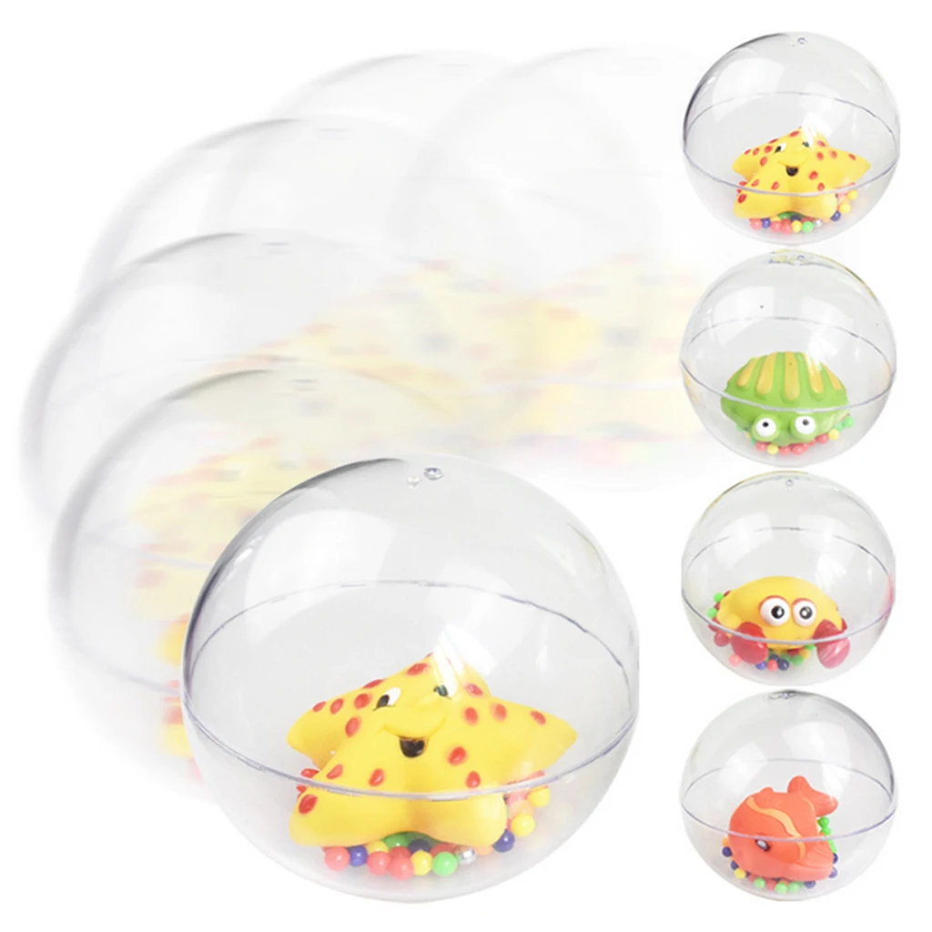 

Baby Transparent Rattle Ball Toy Shaking Hand Bell Develop Early Brain Intelligence Musical Crib Bell Toy Gifts