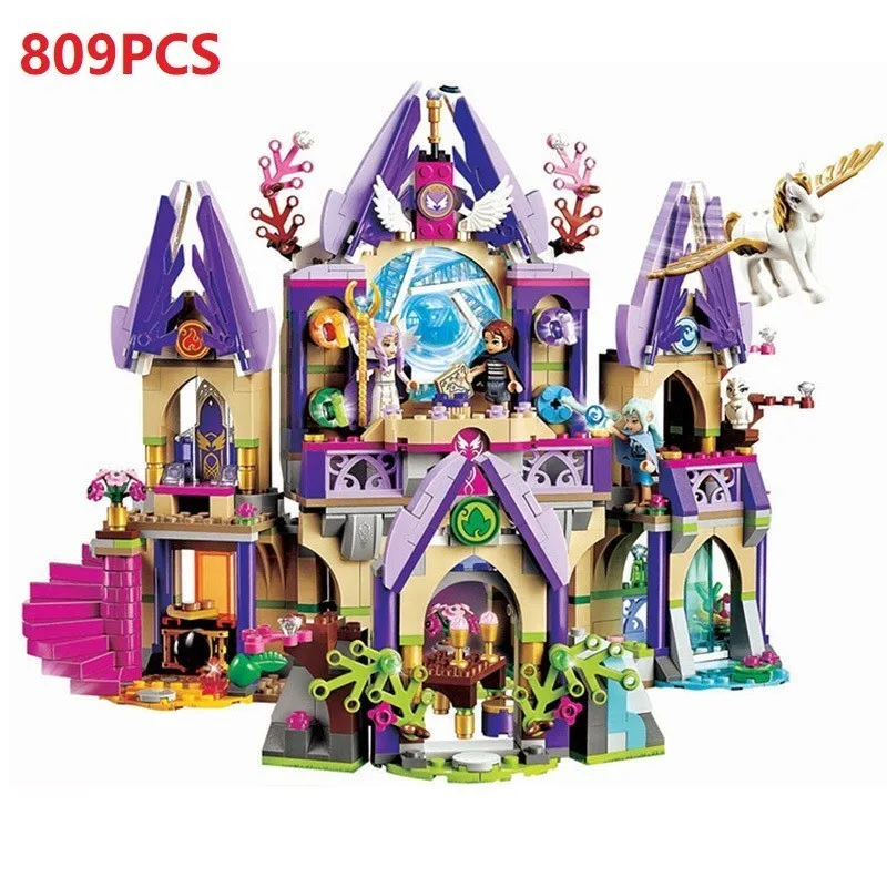 

809pcs Skyra's Mysterious Sky Castle Figure Building Blocks Compatible With Lego Bricks Educational DIY Toy For Children WJ068