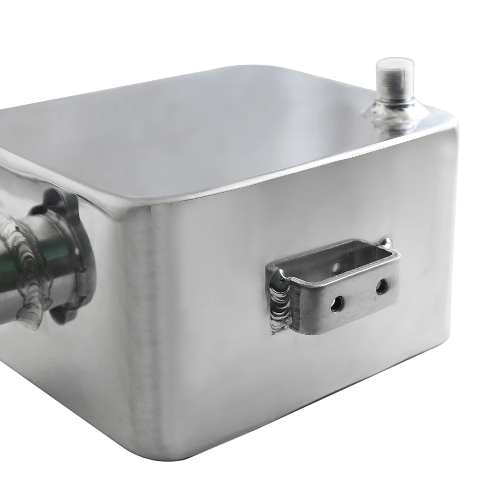 Silver wetoto 2L Alloy Universal Water Coolant Overflow Expansion Tank Reservoir Aluminum Cap 