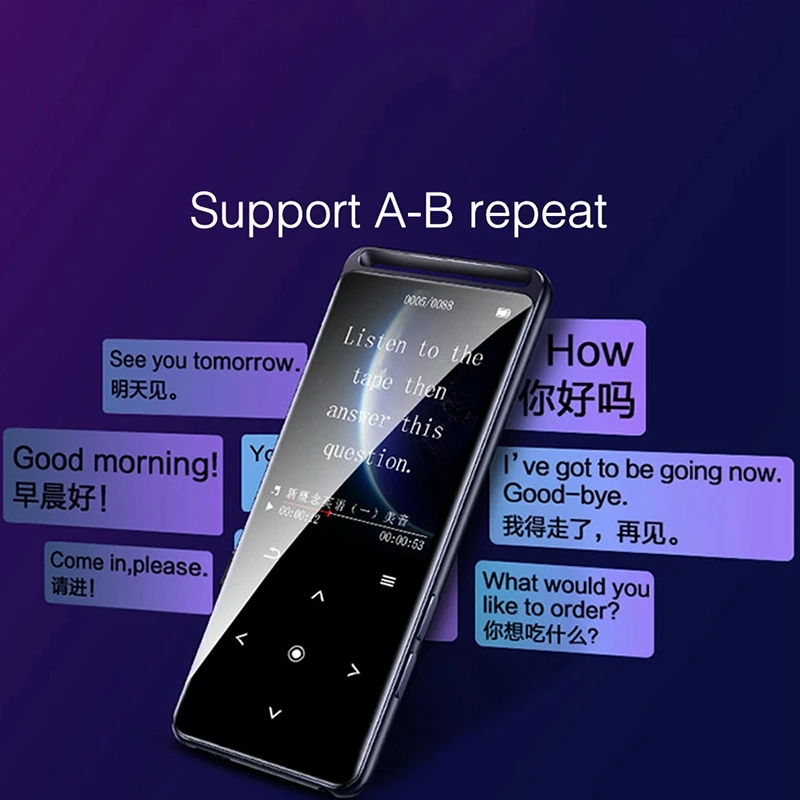 Mp3 плеер BENJIE M6 Bluetooth 5 0 без потерь 16 ГБ Hi Fi портативный с FM радио электронная книга