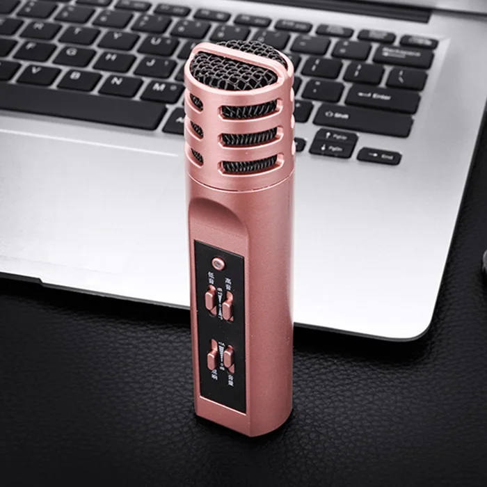 Excelvan микрофон F9 для мобильного телефона ручной караоке USB KTV плеер динамик Запись