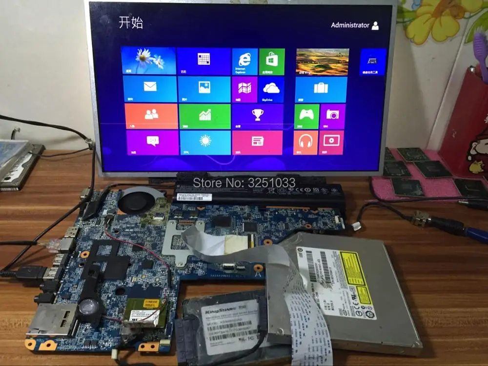 Placa-mãe do Portátil Rev: e Testado 623915-001 para hp G62 Da0ax2mb6e0 Inteiramente Da0ax2mb6e1 592808-001 Cq56 G56 Cq62 - Imagem 5