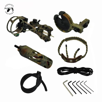

Upgrade Combo Compound Bow Accessories with Bow Sight Arrow Rest Stabilizer for Compound Bow Archery Hunting Shooting