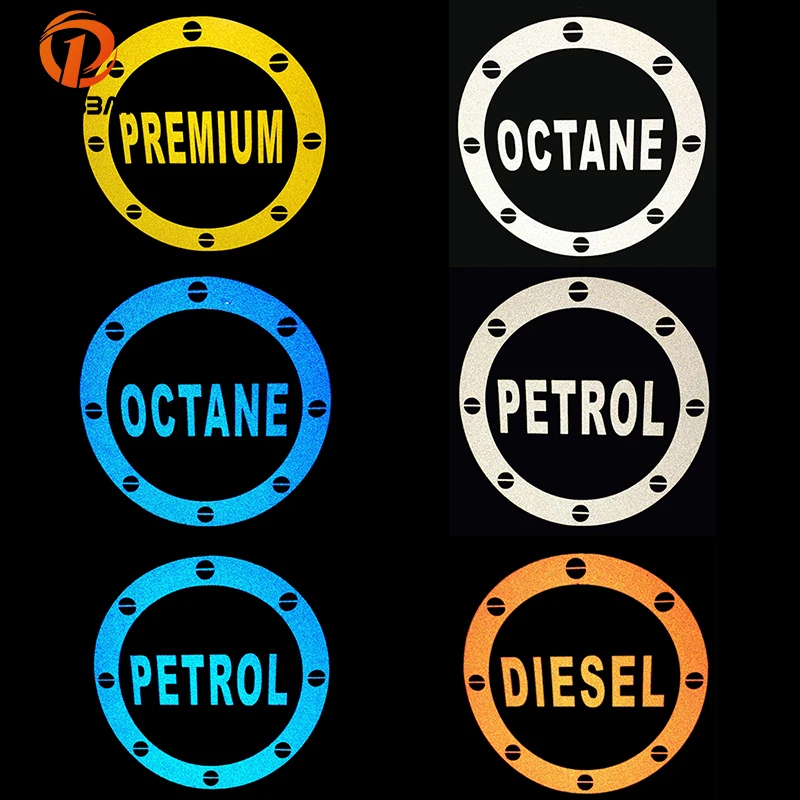 

POSSBAY Car Styling Car Auto Oil Fuel Tank Cover Cap Sticker Reflective Decals Yellow/Blue/White/Black Automobiles Decoration