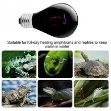 5 видов 220-230 В E27 Pet Ночь тепла инфракрасный свет Керамика излучатель тепла лампочки для рептилия животное земноводное черный chauffage