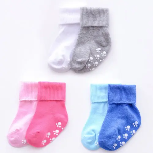 

1-6 Years Cotton Children Kids Socks for Girls Boys Winter Fall Spring Wear Solid Color Fashion Sports Casual Socks Baby Kids