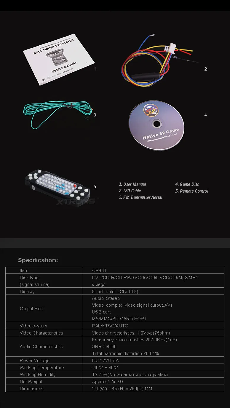 Excellent 9 Inch Black Color (Grey & Beige Optional) Flip Down Car DVD Car Roof Monitor Roof Mounted Car DVD with Built in Speaker 8 Excellent 9 Inch Black Color (Grey & Beige Optional) Flip Down Car DVD Car Roof Monitor Roof Mounted Car DVD with Built in Speaker 8