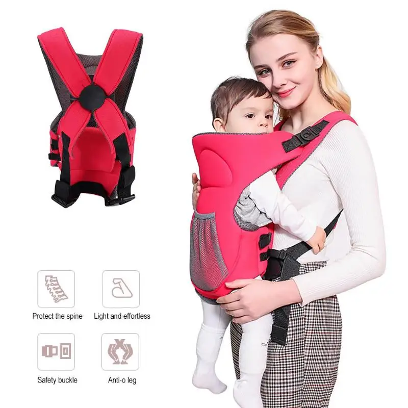 

Multifunction Outdoor Kangaroo Baby Carrier With Hood Sling Backpack Infant Hipseat Adjustable Wrap For Baby Sling Carrier Wrap
