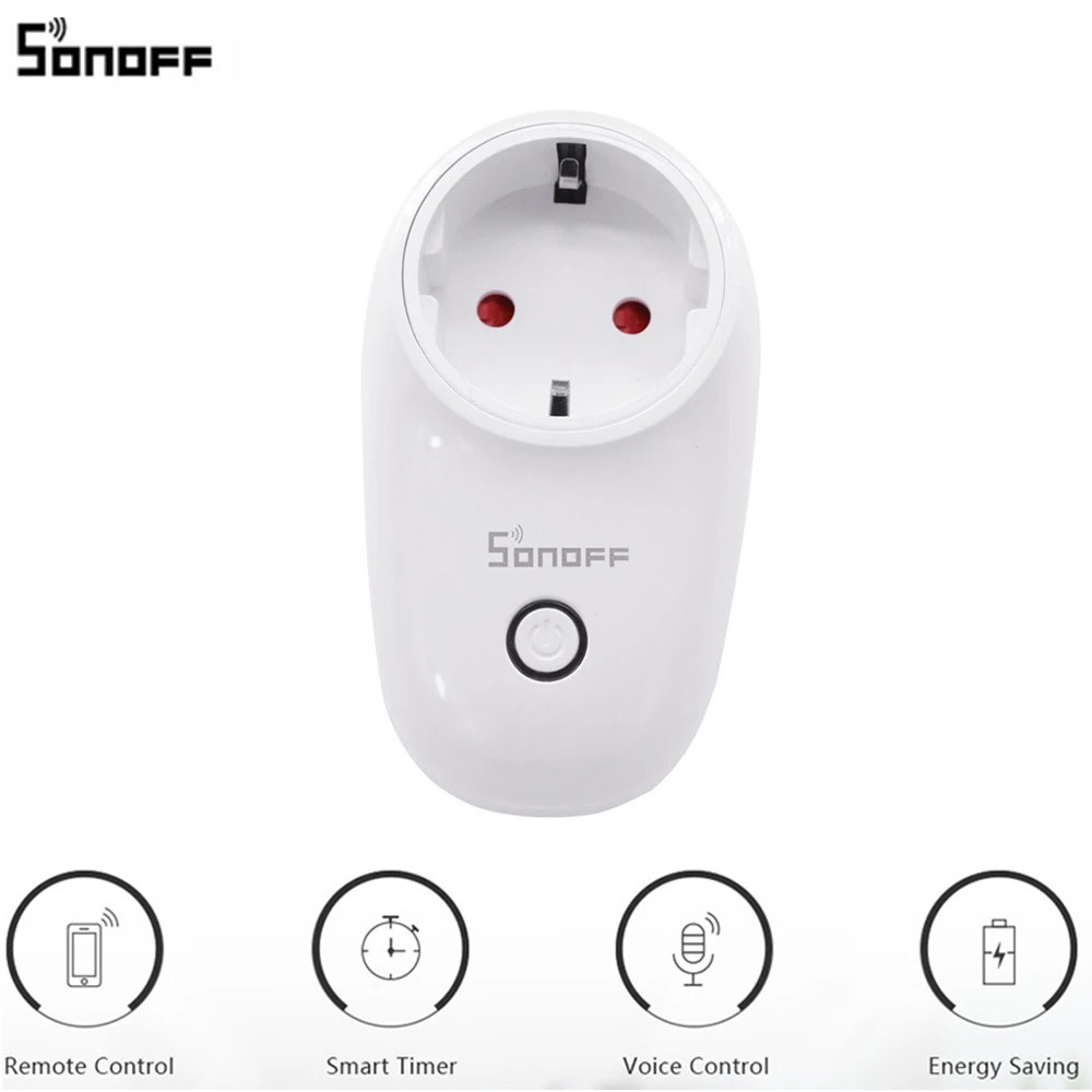 Sonoff S26 Wi-Fi умная розетка ЕС беспроводной разъем питания розетки умный дом