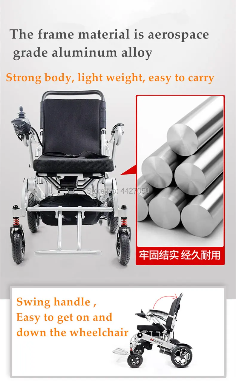 2019 Free shipping folding electric font b wheelchair b font for font b disabled b font