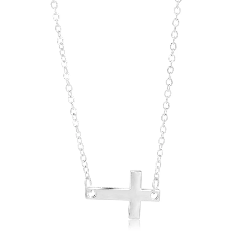 

Popular Cross Pendant Design Necklaces Female Trendy Pendant Necklace For Women Trendy Jewelry Female Gift Gold And Silver Color