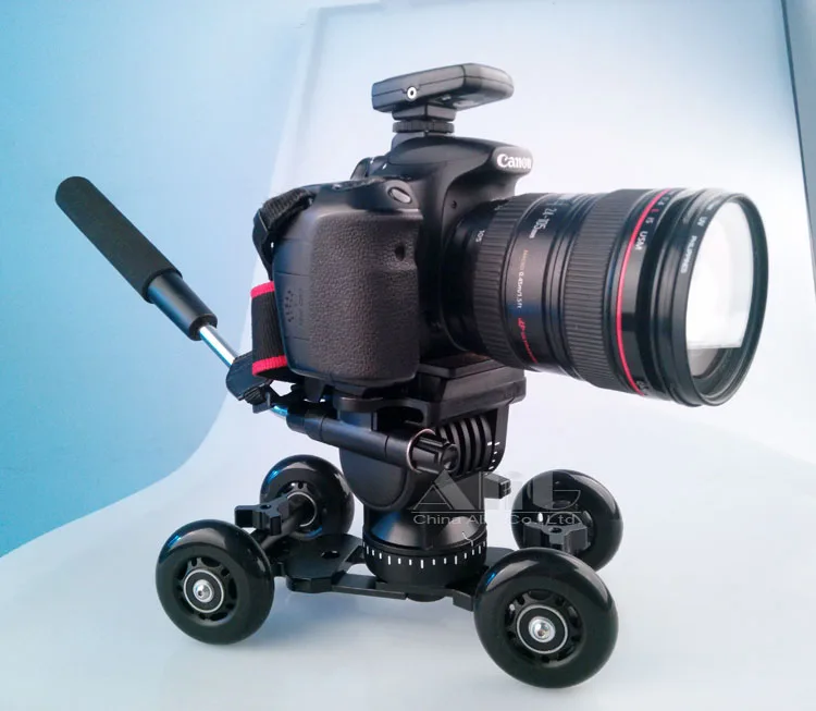 DSLR Rig фотография Dolly+ профессиональная головка штатива для 5D Mark III 6D D810 DSLR камеры аксессуары для фотостудии