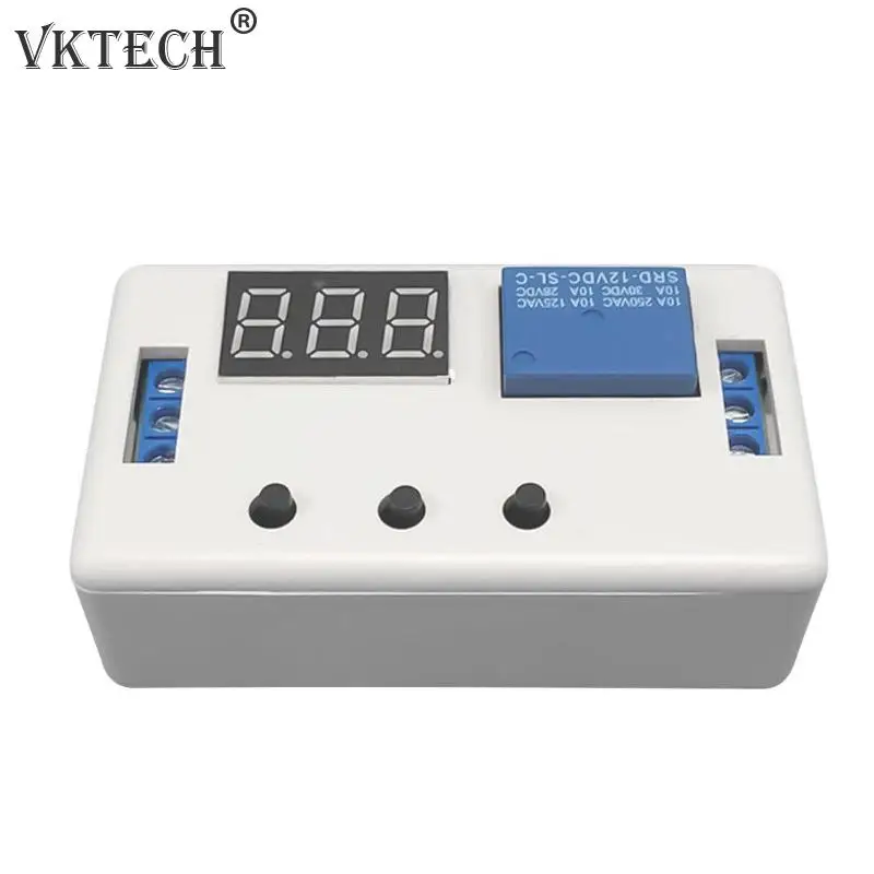 

DC 12V LED Digital Time Delay Relay Module Programmable Timer Relay Control Switch Timing Circuit Trigger Cycle Adjustable