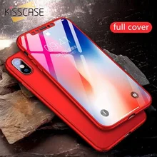 KISSCASE 360 Đầy Đủ Bìa Điện Thoại Trường Hợp Đối Với Xiao mi Red mi Lưu Ý 7 4 4X 4A 5A 5 Cộng Với 6 pro Trường Hợp Đối Với Xiao mi mi 8 Lite Pocophone F1 Trường Hợp(China)