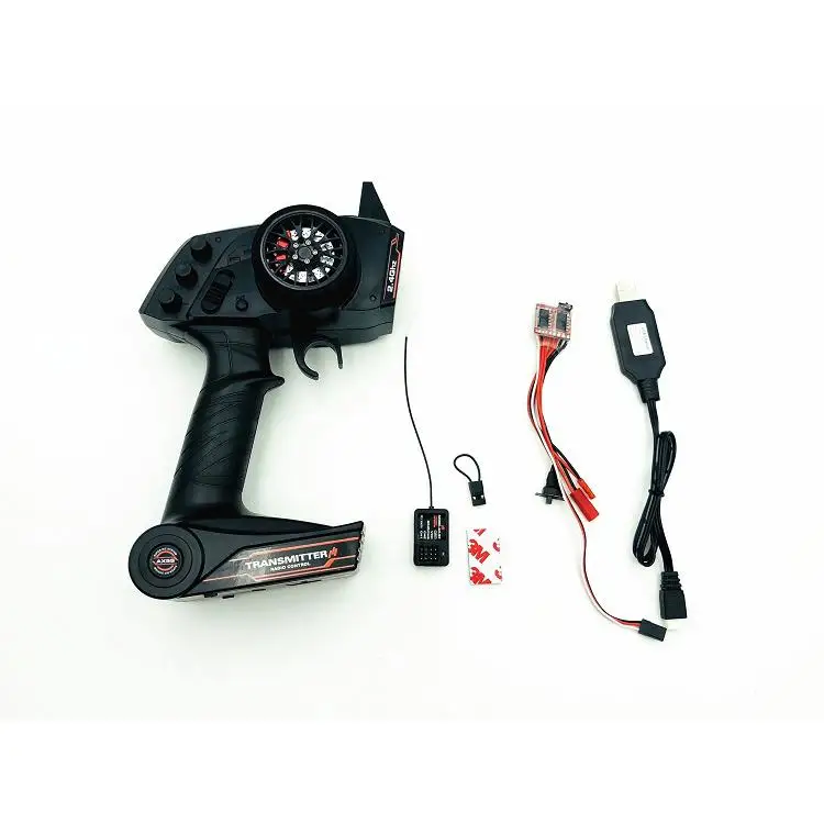 

2.4G AX5S Remote Control+ESC+USB Charging+GT2 Receiver Electronic Equipment Upgrade Set for WPL KIT B36 C24 B16 RC Car