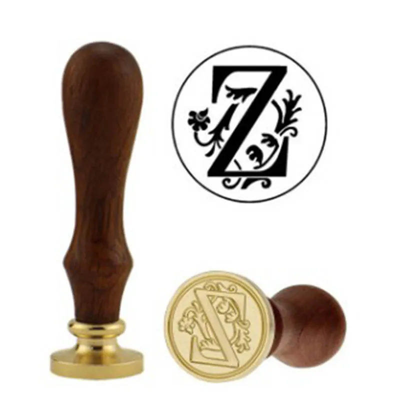  Retro Sealing Wax Stamp Multifunction 1Pcs Wood Handle DIY Envelope Card Decoration Birthday Weddin - 32992927392