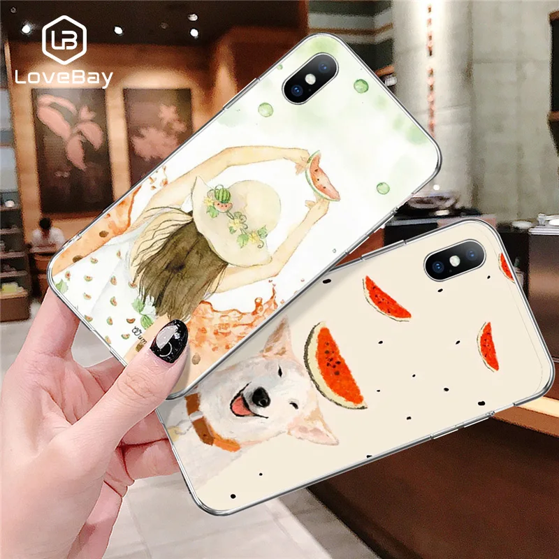 Lovebay Телефон чехол для iPhone 6 6s 7 8 Plus X XR XS Макс 5 5S SE модные Летнее платье с героями