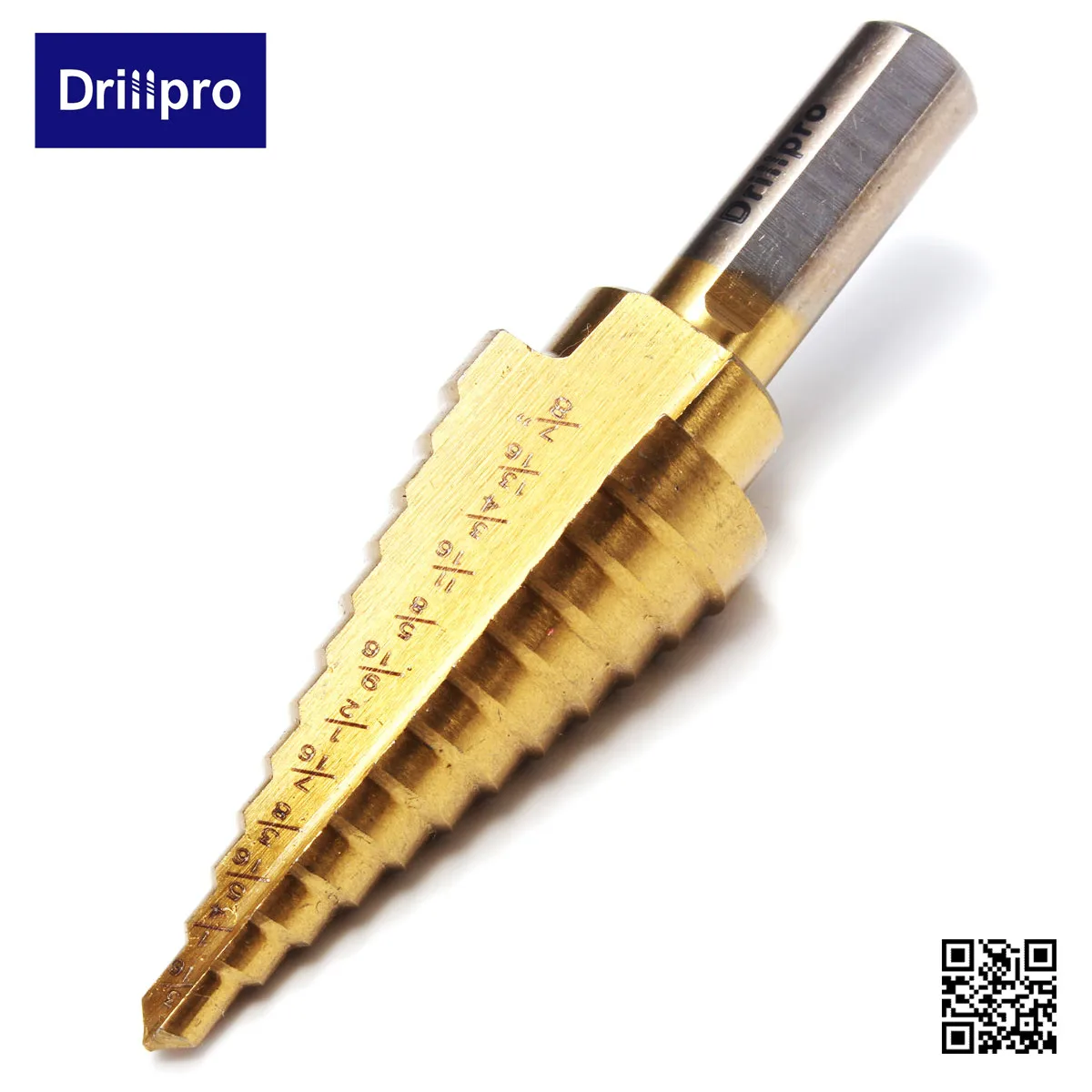 Drillpro 1x1/"-1-3/8" Шаг сверло набор Титан покрытием высокого Скорость Сталь ступенчатая Буровая головка бура