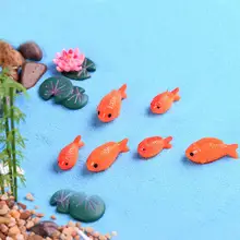 2 шт. в форме рыбы смолы микро средиземноморский пейзаж стиль вид аквариум мясистые миниатюры декорации ремесла украшения