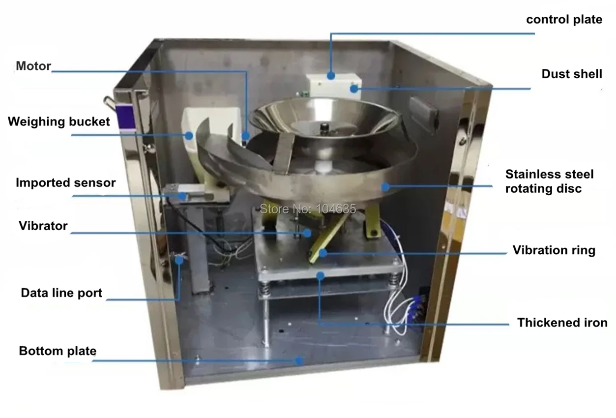 2-50g Automatic Computer intelligent Seed Food Powder packaging machine, Tea Weighing machine Filling machine