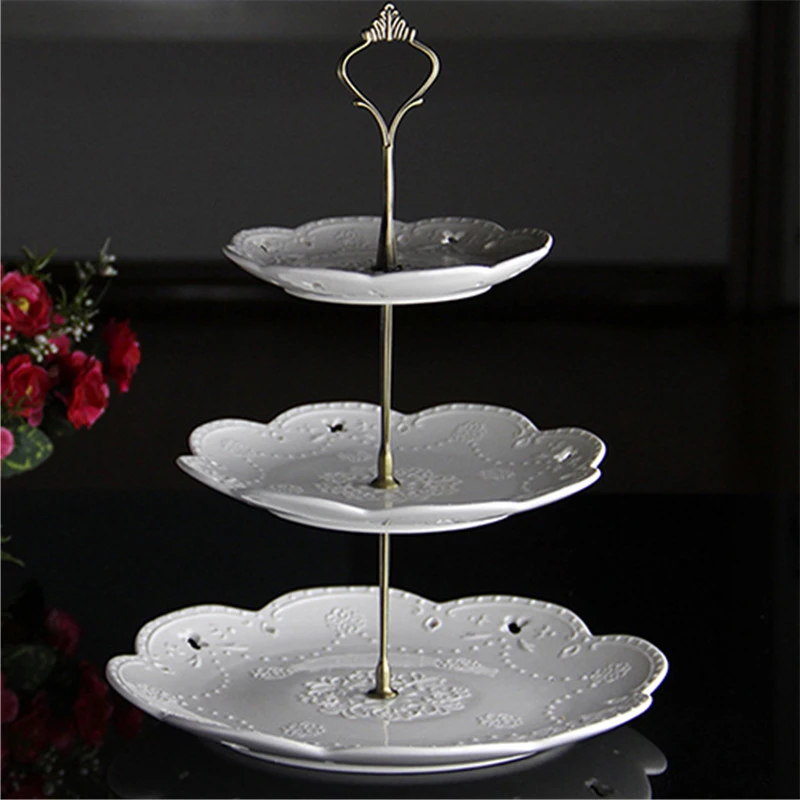 

2019 1 Set 2 Or 3 Tiers Sweets Candy Cupcake Tray Wedding Party Cake Display Stand Birthday Party