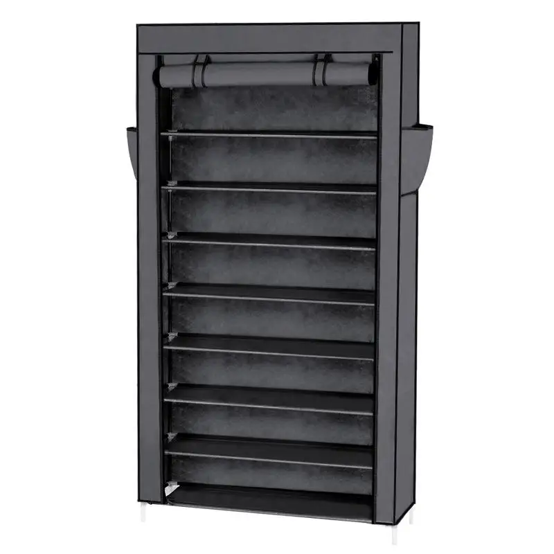 10 تيير الغبار واقية دولاب أحذية المنزلية الأحذية خزانة عالية قدرة غير المنسوجة الأقمشة الأحذية مربع مع الغبار- واقية غطاء