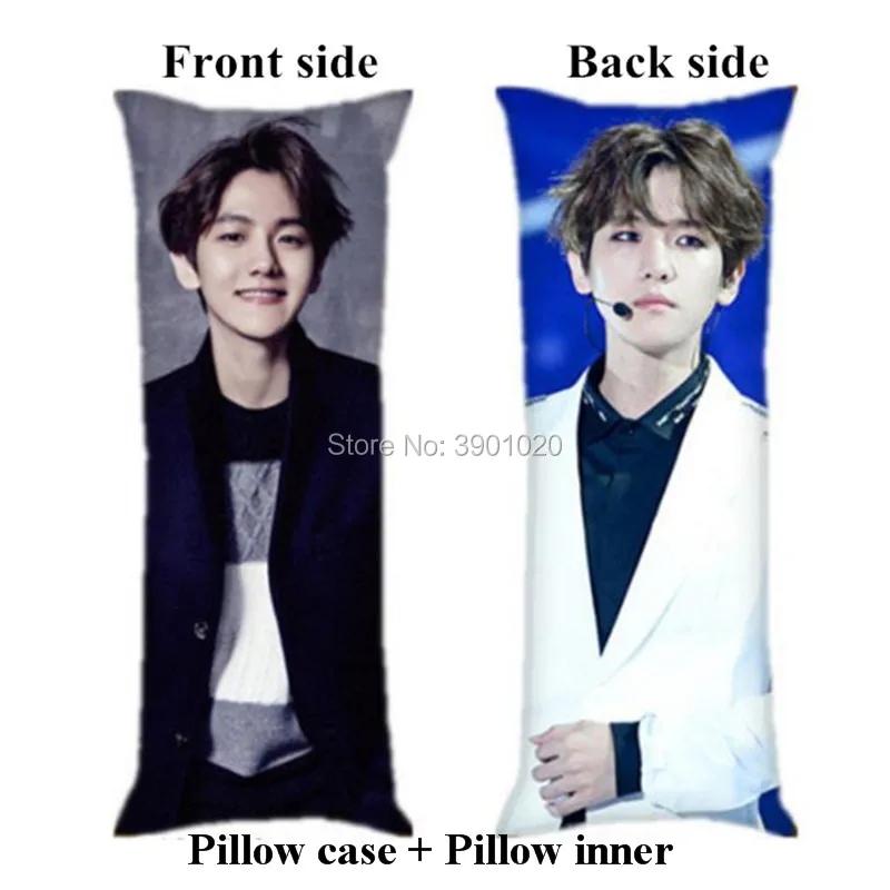 

New Kpop Park Chan Yeol hugging body pillow include inner EXO Baek Hyun soft home long Pillow