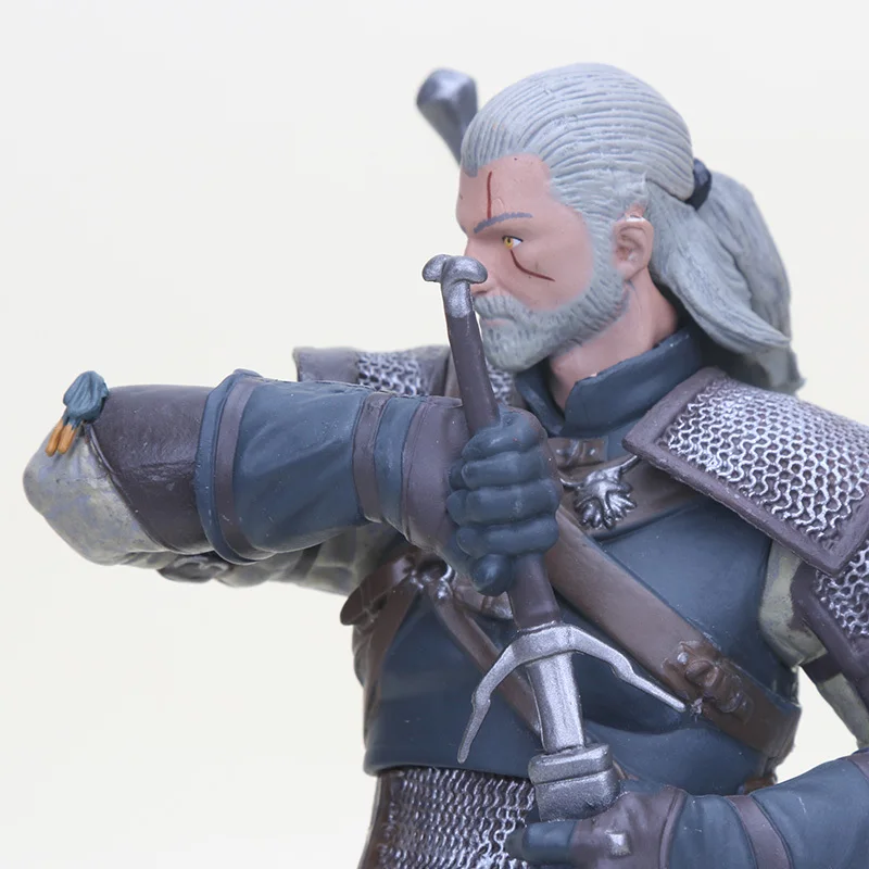 Ведьмак 3: selvaggio Hunt Geralt Di Rivia фигурка в ПВХ игрушка модель Коллекция 3 Bambole