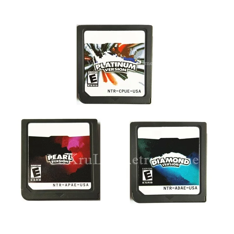 

Platinum Pearl Diamond Video Game Cartridge Card English Language US Version