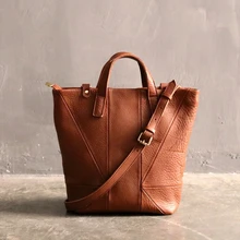 Ручная работа, натуральная кожа сумка через плечо женские дизайнерские сумки женская сумка большая Повседневная сумка модные женские сумки в стиле пэчворк