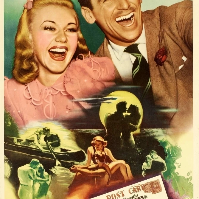 Having Wonderful Time Top From Left: Ginger Rogers Douglas Fairbanks Jr. 1938. Movie Poster Masterprint (24 x 36) | Дом и сад