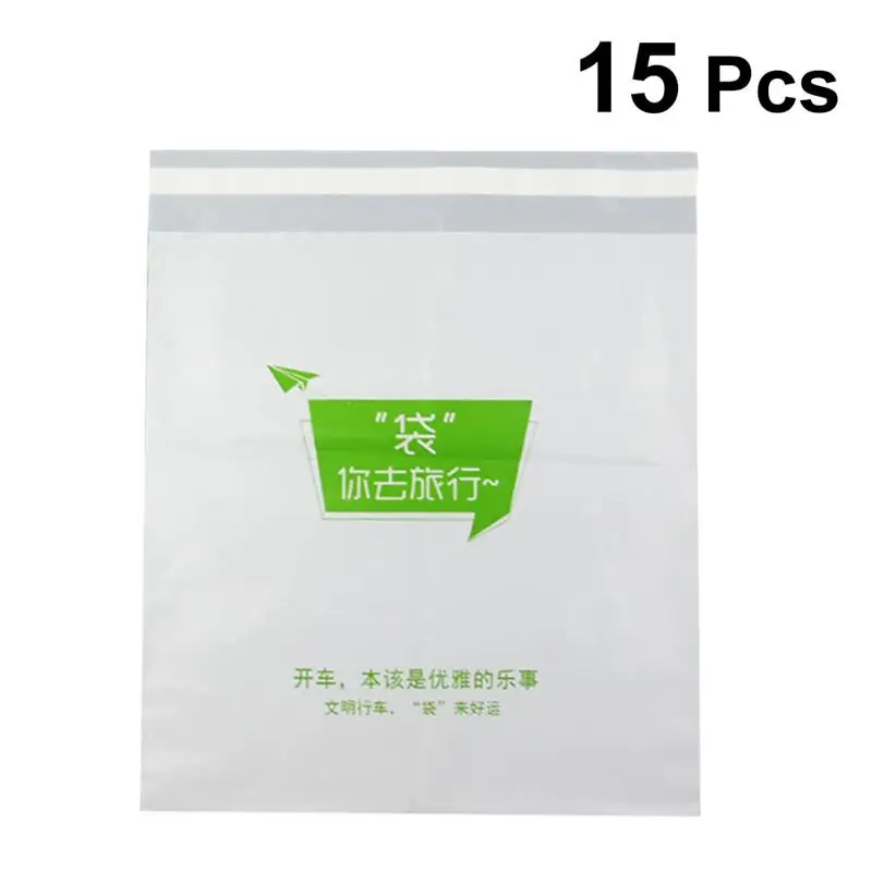 15pcs Trash Bags Clean Disposable Convenient Paste One-time Use Organizers Garbage for Car Office Home Vehicle | Автомобили и