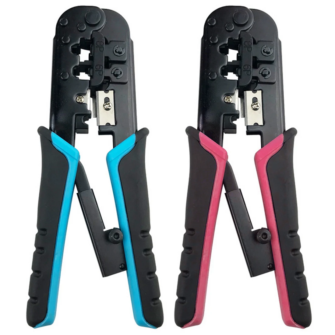 

Hot RJ45 RJ-12 RJ11 Dual-modular Crimping Tool Wire Stripper Network Tools Cat5 Cat6 Crimping Pliers Multi Function