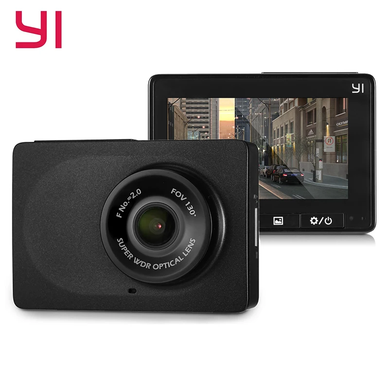 

YI Compact Dash Cam WiFi 30fps 1080p Full HD Car DVR Dashboard Camera 2.7'' LCD Screen 130 WDR Lens G-Sensor Night Vision Black