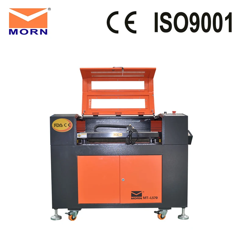 MORN CNC CO2 laser engraving and cutter machine wood laser cutting machine 5070 with free cw3000 water chiller